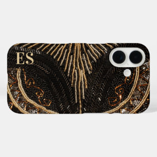 Vintage Perlenopindesign im Stil der 1920er Jahre iPhone 16 Hülle