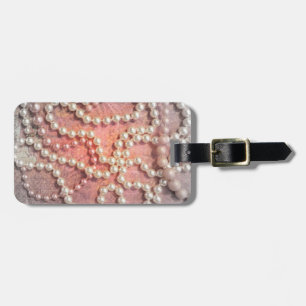 Vintage Perlstränge Jeweled Luggage Tag Gepäckanhänger