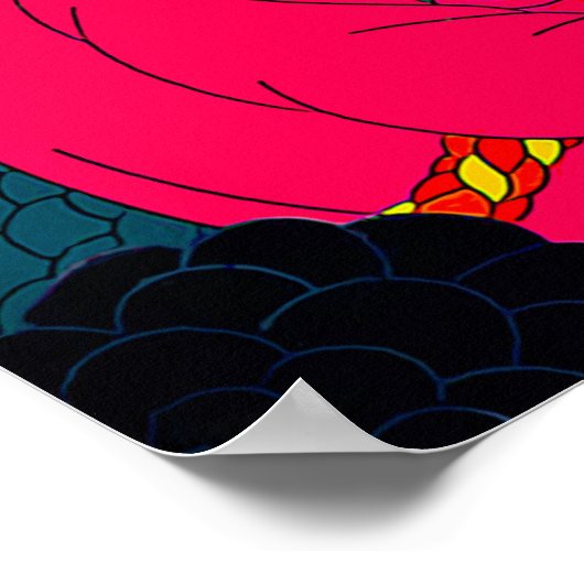 Vintage Perserdesign-Print Poster (Ecke)