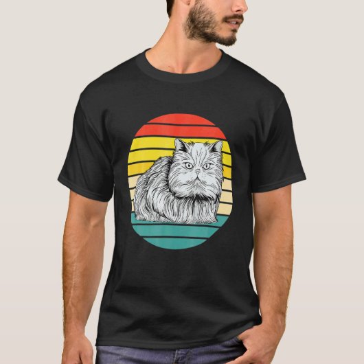 Vintage Perserkatze T-Shirt (Vorderseite)