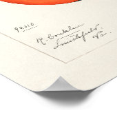 Vintage Persimmons Fruchtsaftfarbe Poster (Ecke)