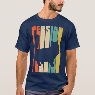 Vintage persische Katze Retro Feline Kitty Cat Lov T-Shirt