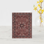 Vintage persische Tapisserie Karte (Gelbe Blume)