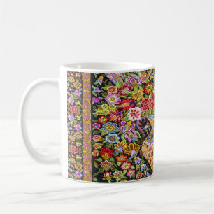 Vintage persische türkische Blume Mitte des Jahrhu Kaffeetasse
