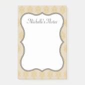 Vintage Personalisierte Anmerkungen Post-it Klebezettel (Vorderseite)