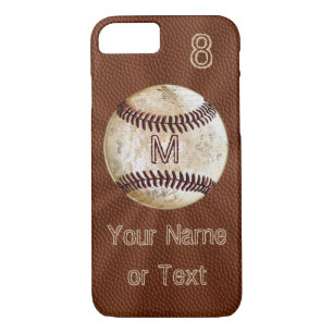 Vintage personalisierte Baseball iPhone Hüllen