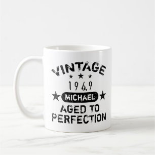 Vintage Personalisierte Grunge 1969 Kaffeetasse