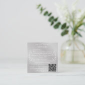 Vintage Personalisierte Hochzeit Begleitkarte (Stehend Vorderseite)