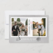 Vintage Personalisierte Hochzeit Dankeskarte (Vorderseite)