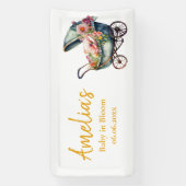 Vintage Personalisierte Kinderdusche Banner (Vertikal)