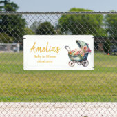 Vintage Personalisierte Kinderdusche Banner (InSitu)