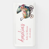 Vintage Personalisierte Kinderdusche Banner (Vertikal)