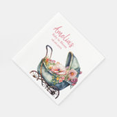 Vintage Personalisierte Kinderdusche Serviette (Ecke)