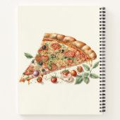 Vintage Personalisierte Pizzas Rezepte Notizblock (Rückseite)