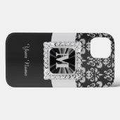 Vintage personalisierte Schwarzstaube Case-Mate iPhone Hülle (Rückseite (Horizontal))