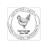 Vintage 🐔 🥚 Personalisiertes Ei Gummistempel (Prägung)