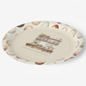 Vintage Personalized Easter Pappteller (Schrägansicht)