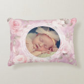 Vintage Personalized Memory Roses Lace  Dekokissen (Vorderseite)