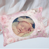 Vintage Personalized Memory Roses Lace  Kissen