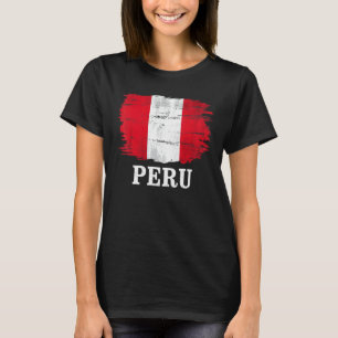 Vintage-Peru-Flagge für Peruaner T-Shirt