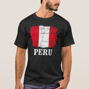 Vintage-Peru-Flagge für Peruaner T-Shirt