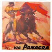 Vintage Peru Keramik Tile Fliese (Vorderseite)