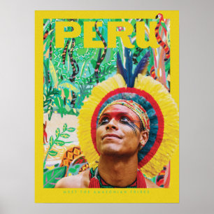 Vintage-Peru-Plakat Poster
