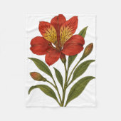 Vintage Peruvian lily Fleecedecke (Vorderseite)