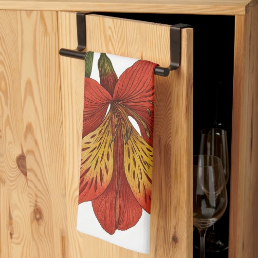 Vintage Peruvian Lily Geschirrtuch (Drittel gefaltet)