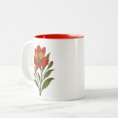 Vintage Peruvian Zweifarbige Tasse (Vorderseite Links)