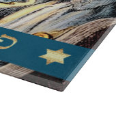 Vintage Pessach-Seeszene Schneidebrett (Ecke)