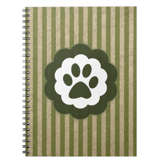 vintage pet paw notizblock (Vorderseite)