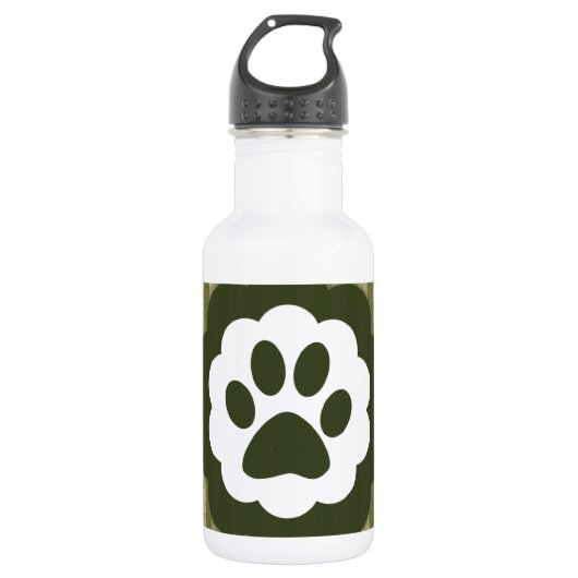 vintage pet paw trinkflasche (Vorderseite)