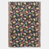 Vintage Petals mehrfarbig Decke (Vorderseite Vertikal)