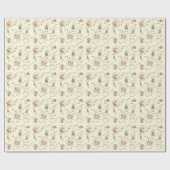 Vintage-Peter-Rabbit-Baby-Shower Geschenkpapier (Flach)
