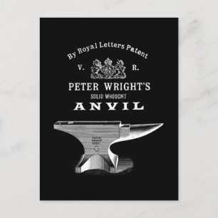 Vintage Peter Wright Amboss Schmieden Postkarte