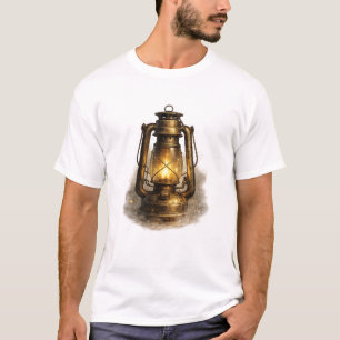Vintage-Petroleumlampe Leuchtende Öllampe T-Shirt