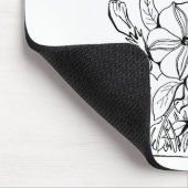 Vintage Petunia-Blume Mousepad (Ecke)