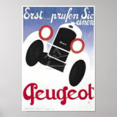 Vintage Peugeot-Werbung 3 Poster (Vorne)