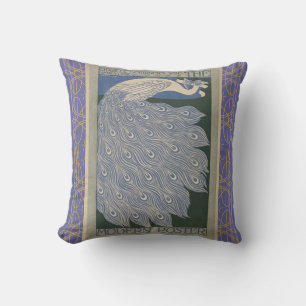 Vintage-Pfau-Amerikanische-MoJo-Kissen Kissen