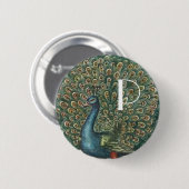 Vintage Pfau Button (Vorne & Hinten)