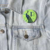 Vintage Pfau Button (Beispiel)