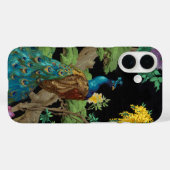 Vintage Pfau Case-Mate iPhone Hülle (Rückseite (Horizontal))
