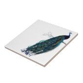 Vintage Pfau Fliese (Seite)