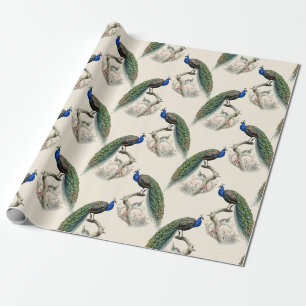 Vintage-Pfau-Geschenkpapier Geschenkpapier