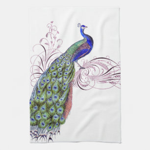 Vintage Pfau Handtuch