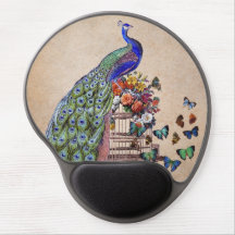 Vintage Pfau im Käfig