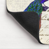 Vintage Pfau-Lied-Collage Mousepad (Ecke)