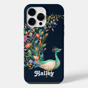 Vintage-Pfau-Name iPhone / iPad-Hülle 14 Pro Max Hülle