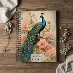 Vintage Pfau Notizblock